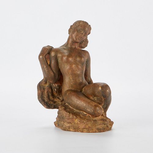 Art Deco Terracotta Nude Sculpture