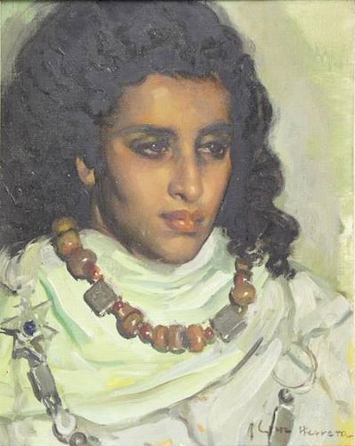 HERRERA, Jose Cruz. Oil on Canvas. Portrait of a