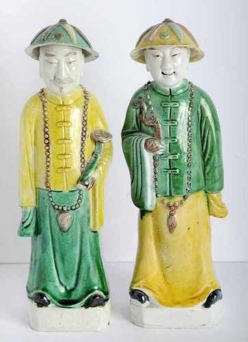 Pair Porcelain Figures