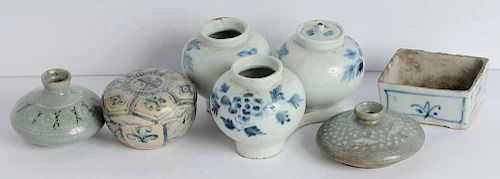 Five Pieces Asian Ceramic