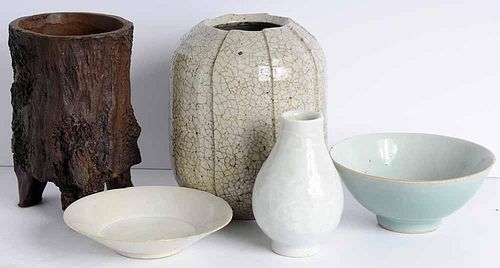 Five Asian Ceramic Articles