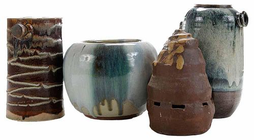 Four Pieces Domestic Use Stoneware