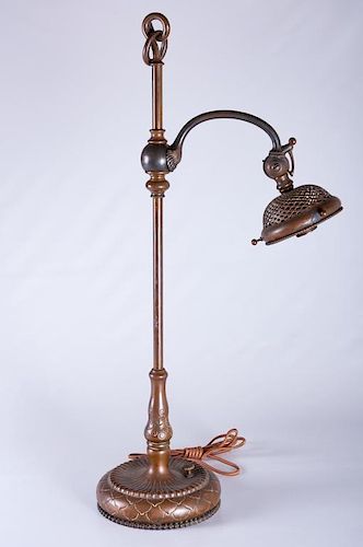 Tiffany Studios Bronze Lamp Base