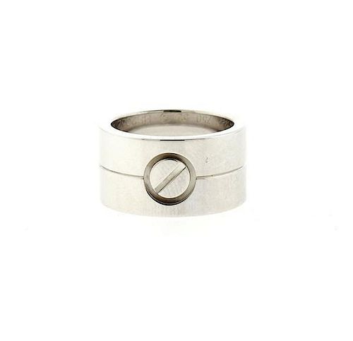 Cartier Love 18k Gold 11mm Wide Band Ring