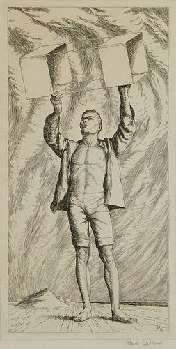 Paul Cadmus "Youth with Kite" Etching 1941