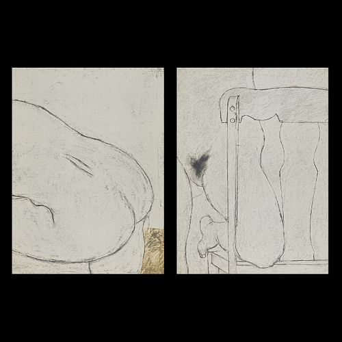 2 George Segal Lithographs Nudes 1978