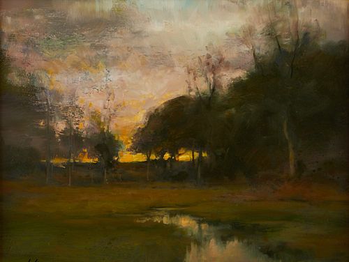 Dennis Sheehan "New Dawn" Oil on Canvas Painting