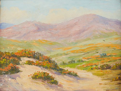 Herman Rose Oil on Canvas Landscape