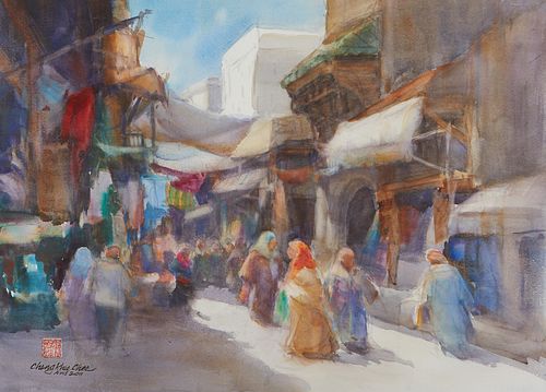 Cheng-Khee Chee "Morocco" Watercolor