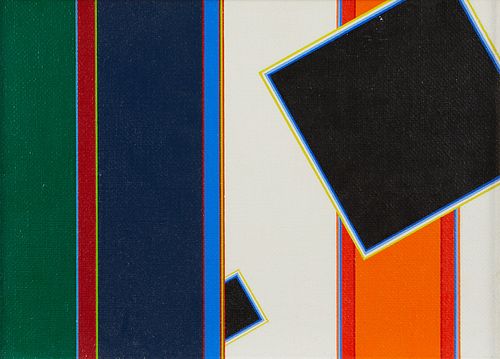 Peter Freudenthal "Study/or Two Squares" Painting