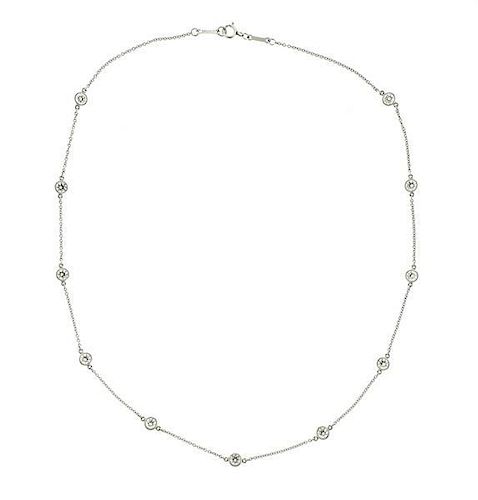 Tiffany &amp; Co Peretti Diamonds by the Yard Platinum Necklace