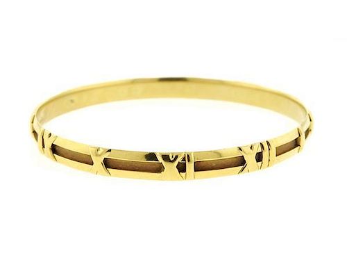 Tiffany &amp; Co Atlas 18K Gold Bangle Bracelet