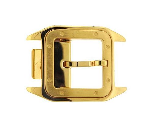 Cartier Santos Gold Tone Belt Buckle