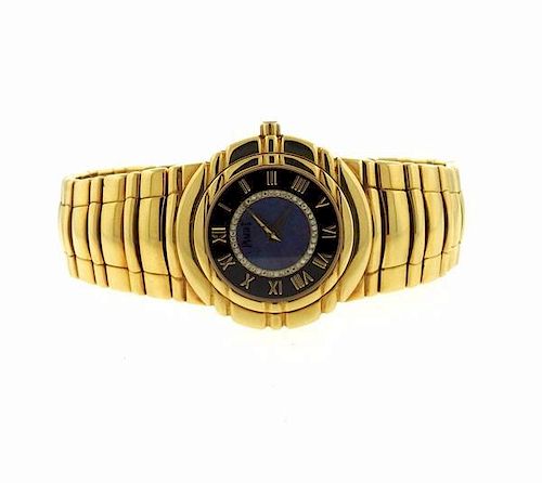 Piaget Tanagra 18k Gold Opal Diamond Watch 95041 M 401 D
