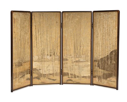 A Japanese Iida & Co. Takashimaya table screen