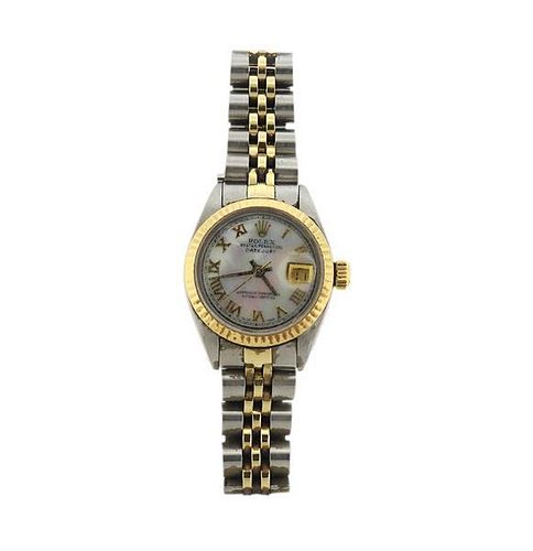 Rolex Datejust 14k Gold Steel Lady&#39;s Watch 6916