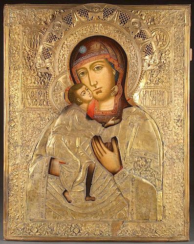 RUSSIAN ICON OF THE FEODOROVSKAYA MOTHER OF GOD