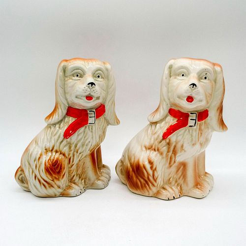 Pair of Vintage Porcelain Dog Figurines