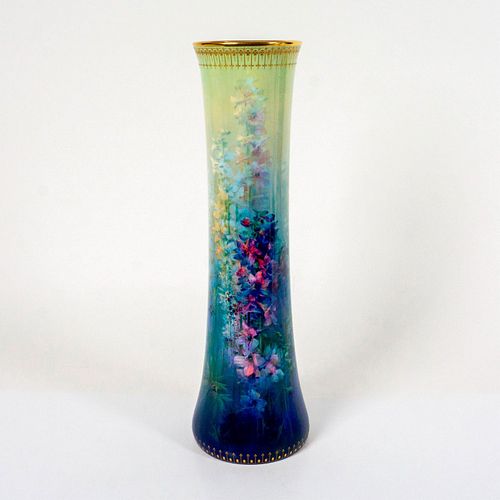 Royal Doulton Edward Raby Floral Vase, Signed