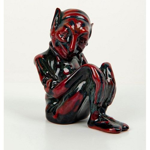 Extremely Rare Sung Flambe Figure, Seated Gnome