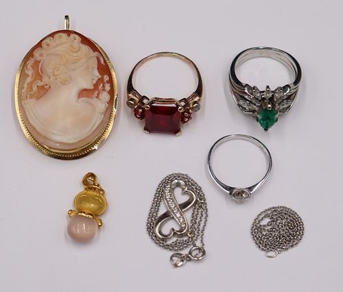 JEWELRY. Assorted Gold, Diamond, and Colored Gem