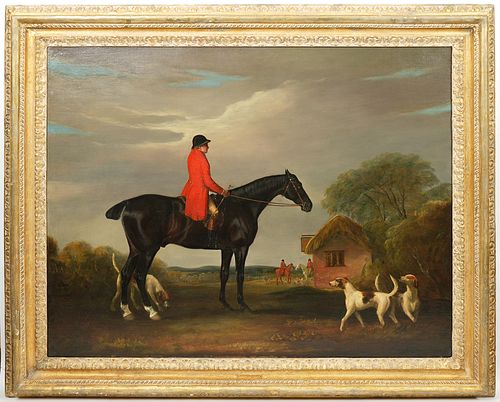 John Ferneley Sr. Equestrian Oil Painting