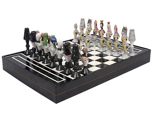 Vista Alegre Porcelain Chess Set