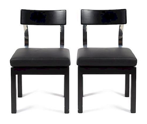 Giuseppe Terragni (Italian, 1904-1943), ZANOTTA, a pair or side chairs