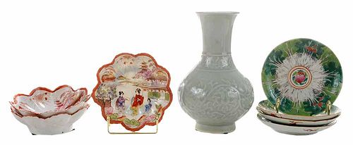 Eight Assorted Asian Porcelain Table