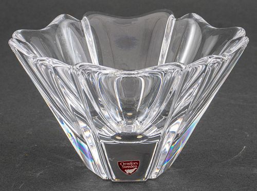 Orrefors Swedish Crystal Glass Vase