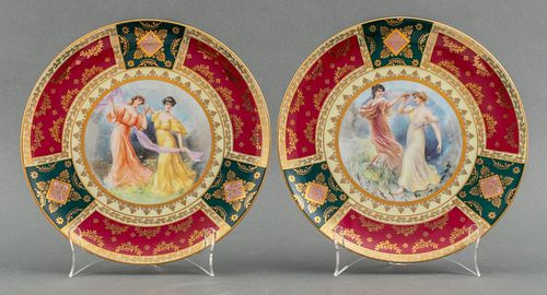 JK Decor Carlsbad Decorative Plates, Pair