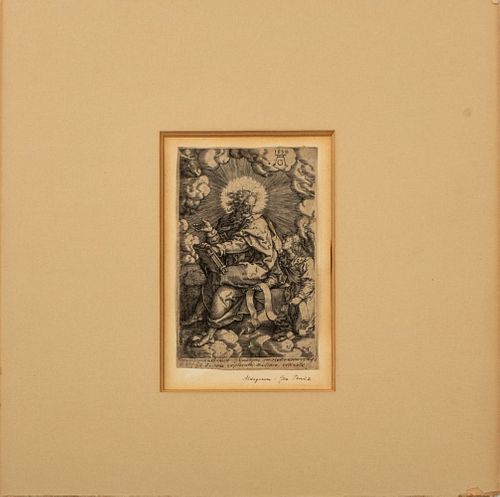 Heinrich Aldegraver "Saint Matthew" Engraving