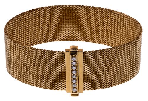 Tiffany & Co 18k Yellow Gold and Diamond Bracelet
