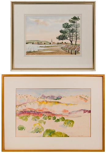 David Holmes and Caroline Lippincott Watercolors