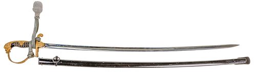 World War II German Army Lion Head Sword by Eickhorn