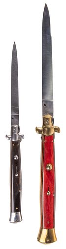 Italian Oversize Stiletto Switchblade Knives