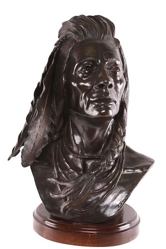 Gruzalski, Jim (1935 - ) "Pride" Indian Bronze