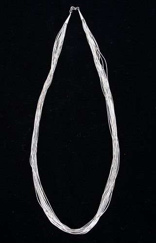 Navajo Liquid Sterling Silver Necklace c. 1950-60s