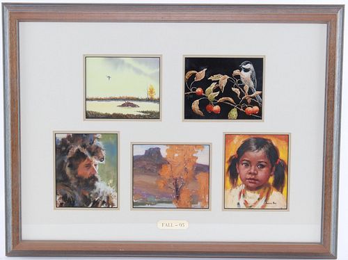 "CM Russell Art Auction Quick Draw Collage", 1993