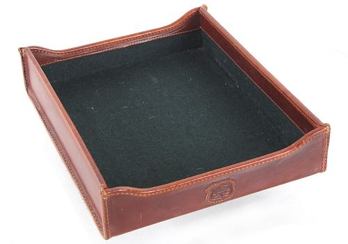 Edward H. Bohlin Genuine Leather Paper Tray