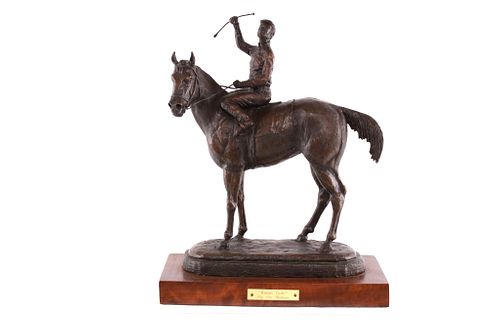 Les Welliver (1920-1989) Winner's Circle Bronze