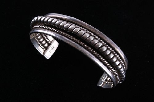 Taxco Mexico Sterling Silver Twisted Rope Bracelet