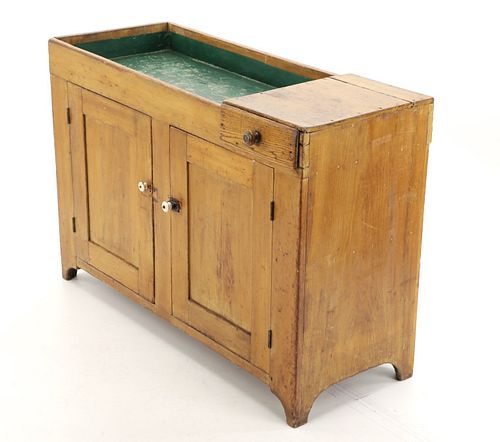 Circa 1800's Ohio / Pennsylvania Pine Dry Sink