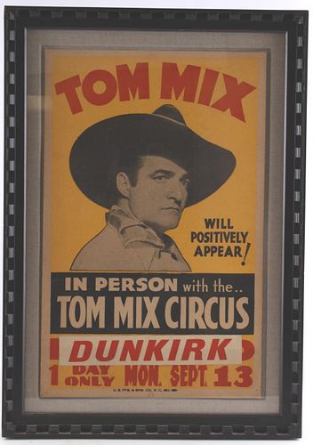 "Tom Mix Circus" Promotional Poster & Program