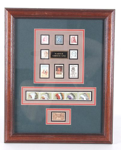 Iconic Native American Stamp Collection c Mid 1900
