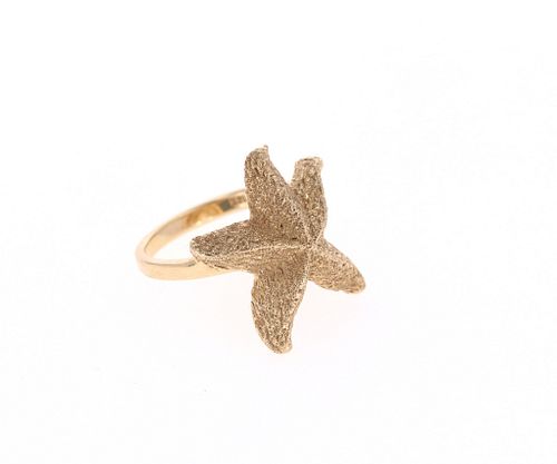 Rare Kabana 14k Gold Starfish Ring