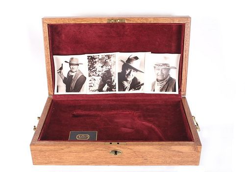 John Wayne Commemorative Oak Wood Case