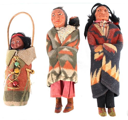 Collection of Skookum Dolls New Mexico 1942