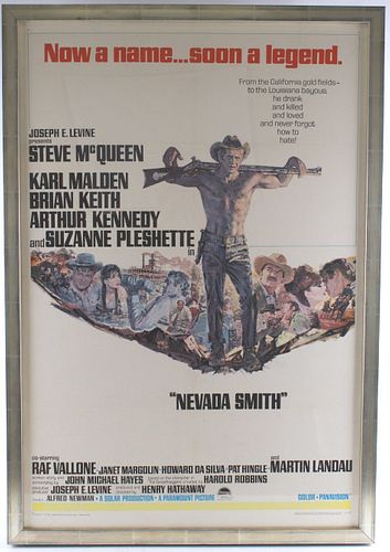 "Nevada Smith" Movie Poster Archival Mount 1966