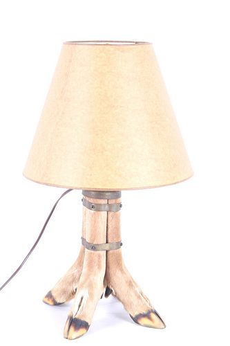 Vintage Taxidermy Deer Leg Lamp